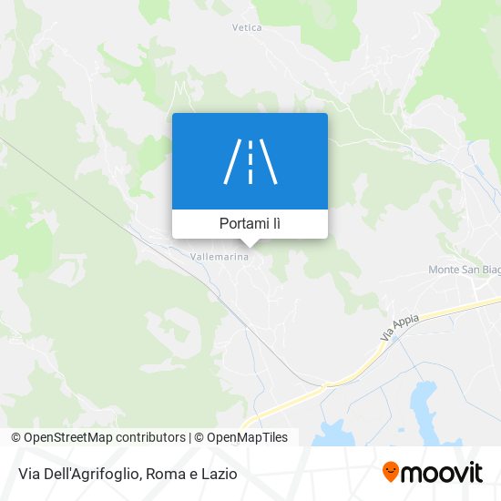 Mappa Via Dell'Agrifoglio