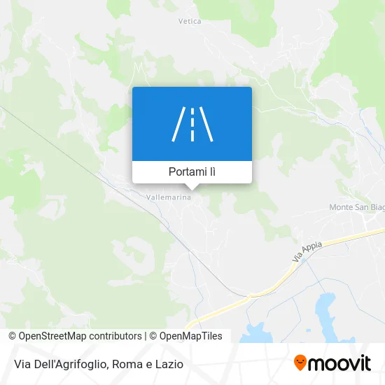 Mappa Via Dell'Agrifoglio