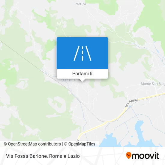 Mappa Via Fossa Barlone