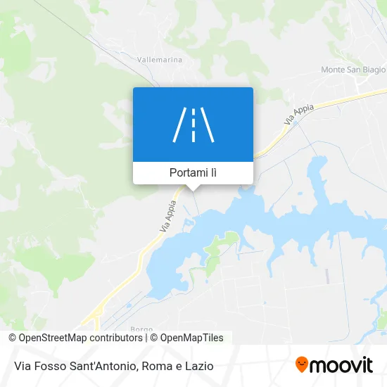 Mappa Via Fosso Sant'Antonio