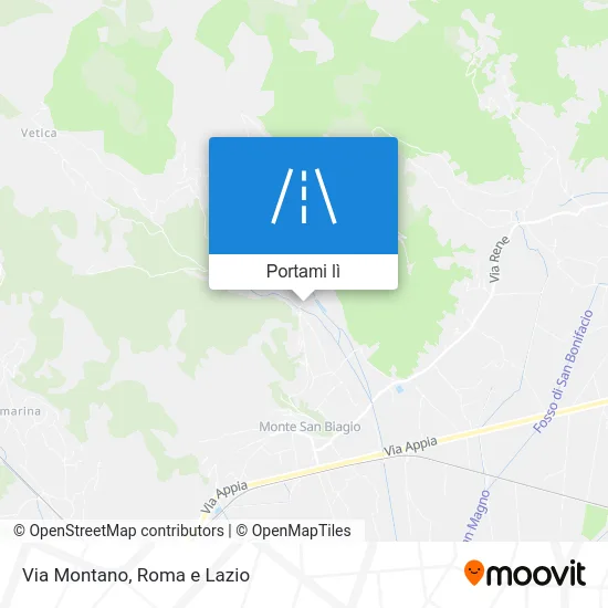 Mappa Via Montano