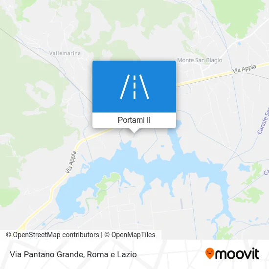 Mappa Via Pantano Grande