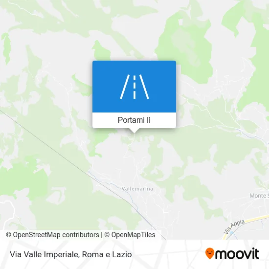 Mappa Via Valle Imperiale