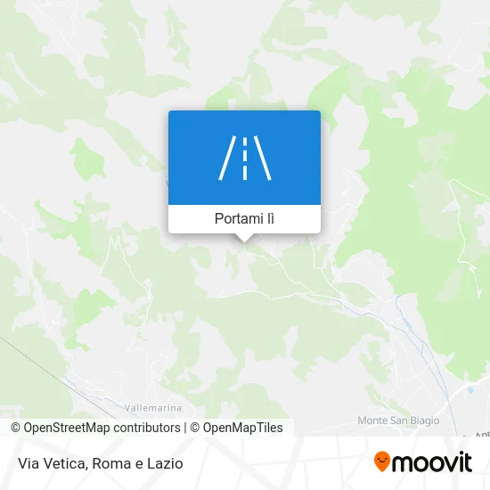 Mappa Via Vetica