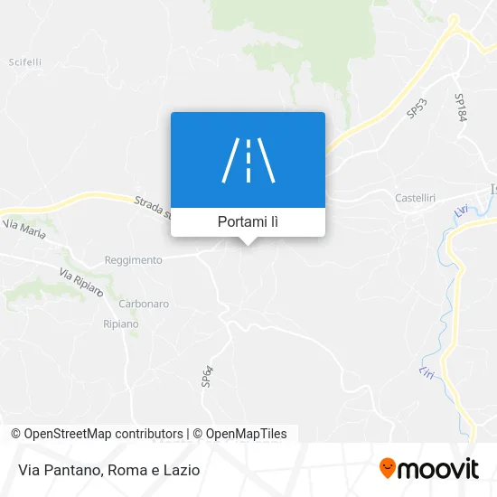 Mappa Via Pantano