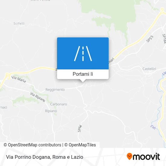 Mappa Via Porrino Dogana