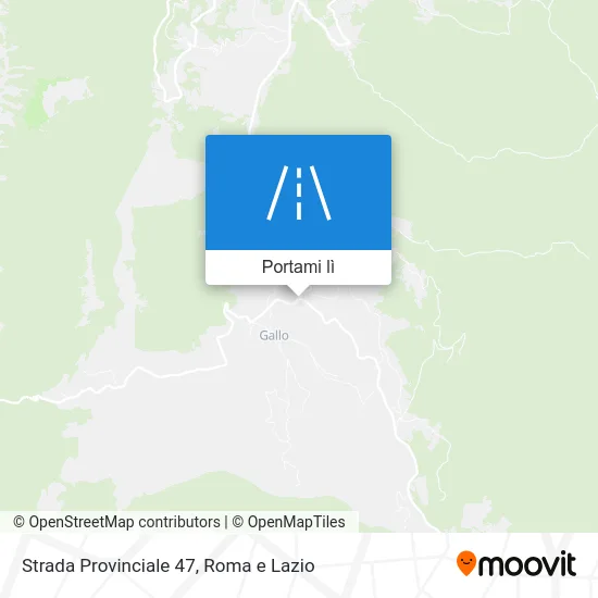Mappa Strada Provinciale 47