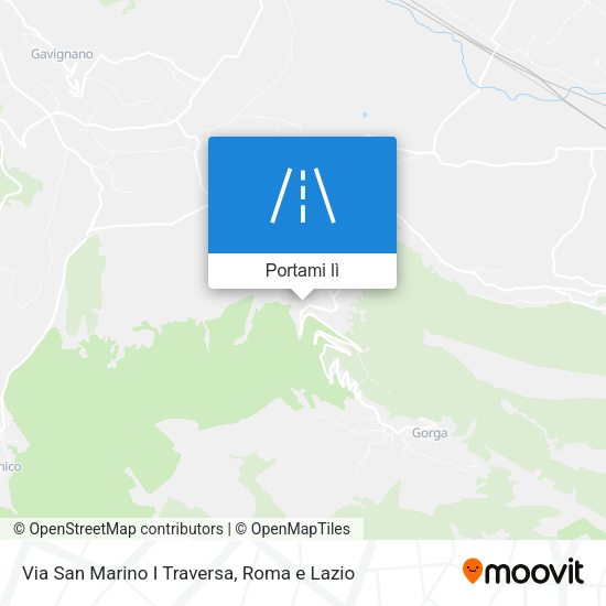 Mappa Via San Marino I Traversa