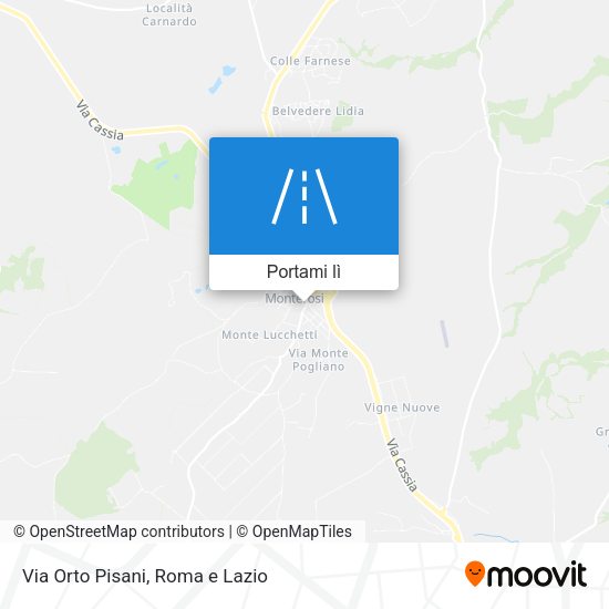 Mappa Via Orto Pisani