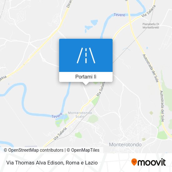 Mappa Via Thomas Alva Edison