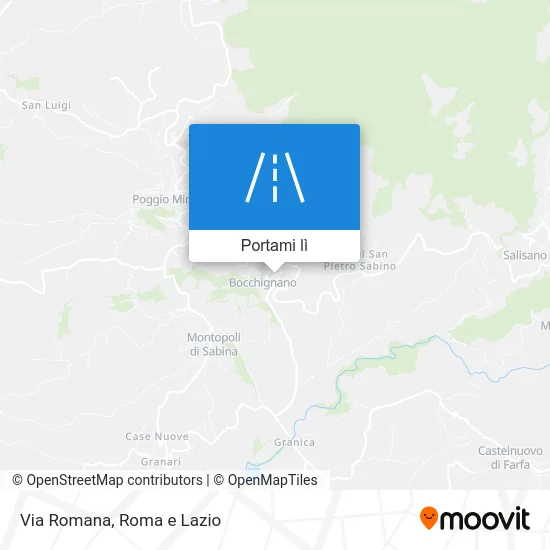 Mappa Via Romana