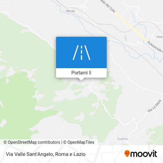 Mappa Via Valle Sant'Angelo