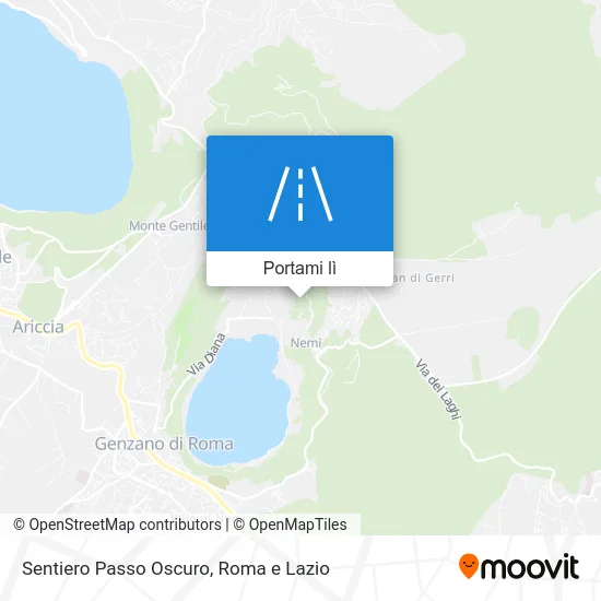 Mappa Sentiero Passo Oscuro