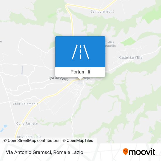 Mappa Via Antonio Gramsci