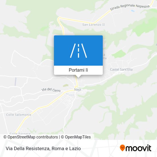Mappa Via Della Resistenza