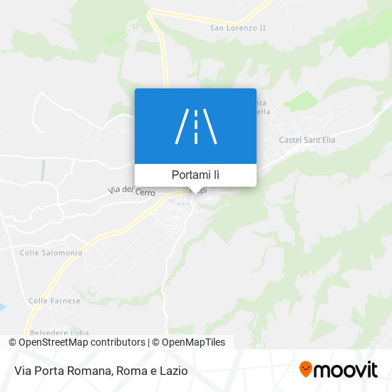 Mappa Via Porta Romana