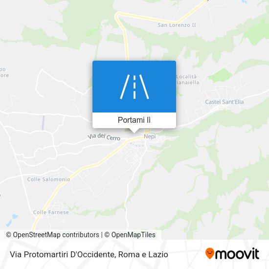 Mappa Via Protomartiri D'Occidente