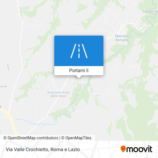 Mappa Via Valle Crochietto