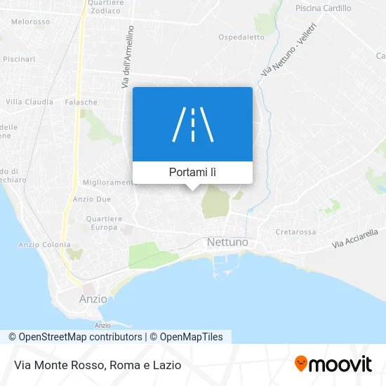 Mappa Via Monte Rosso