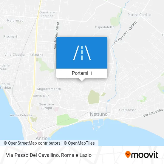 Mappa Via Passo Del Cavallino