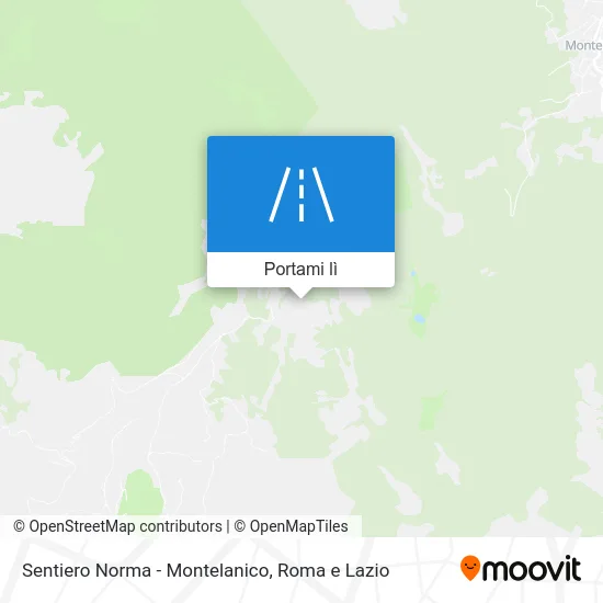 Mappa Sentiero Norma - Montelanico