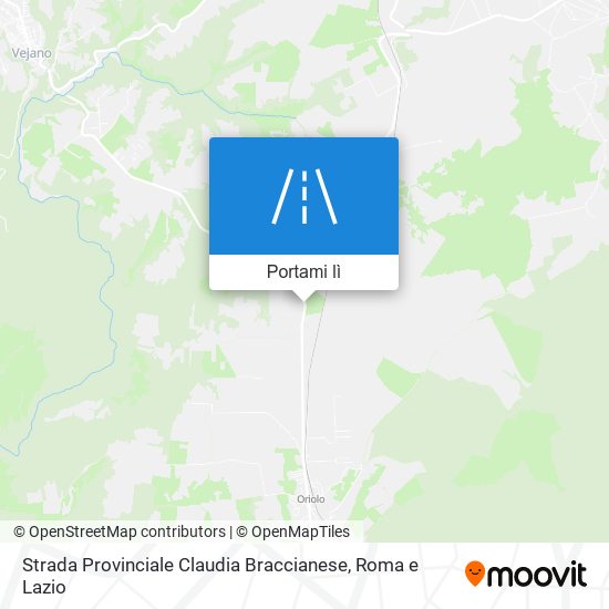 Mappa Strada Provinciale Claudia Braccianese