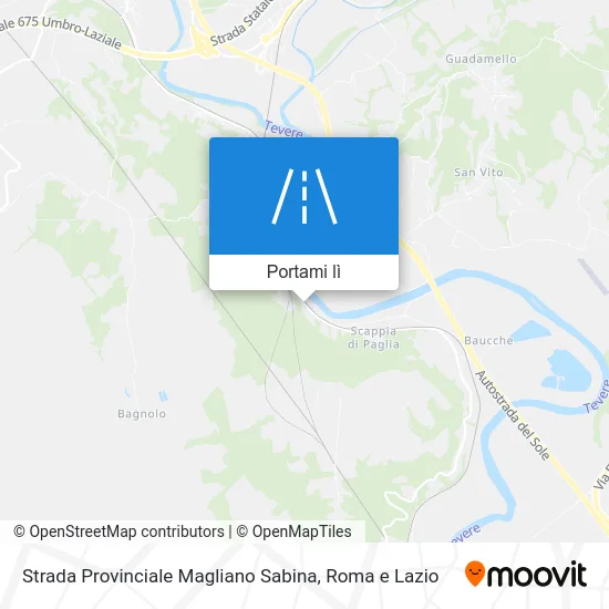 Mappa Strada Provinciale Magliano Sabina