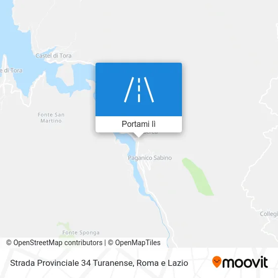 Mappa Strada Provinciale 34 Turanense