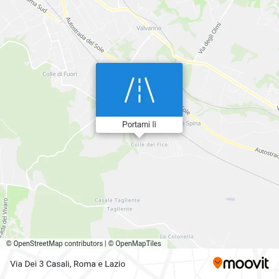 Mappa Via Dei 3 Casali
