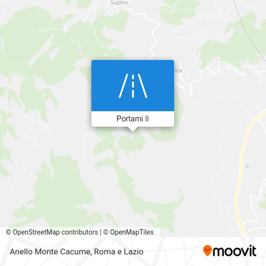 Mappa Anello Monte Cacume