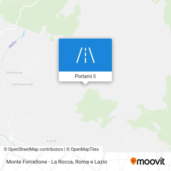 Mappa Monte Forcellone - La Rocca