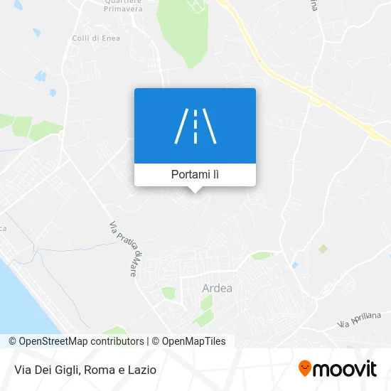 Mappa Via Dei Gigli