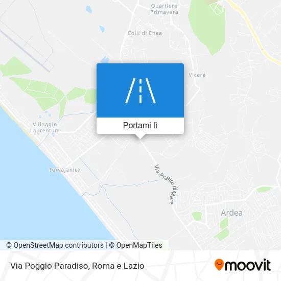 Mappa Via Poggio Paradiso