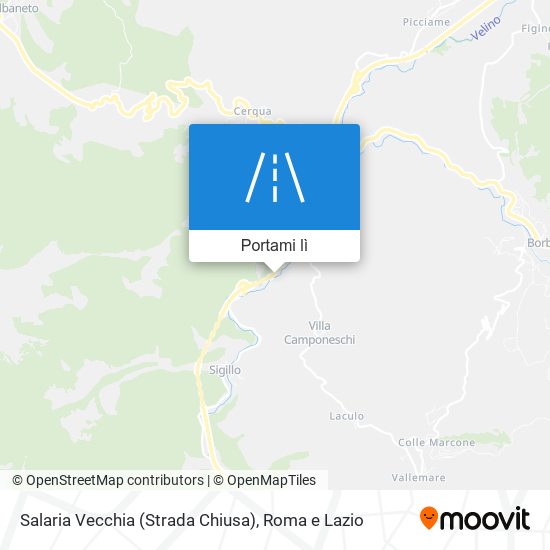 Mappa Salaria Vecchia (Strada Chiusa)