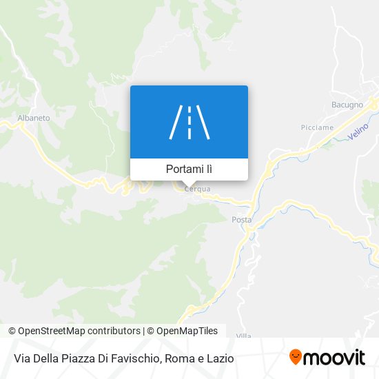 Mappa Via Della Piazza Di Favischio