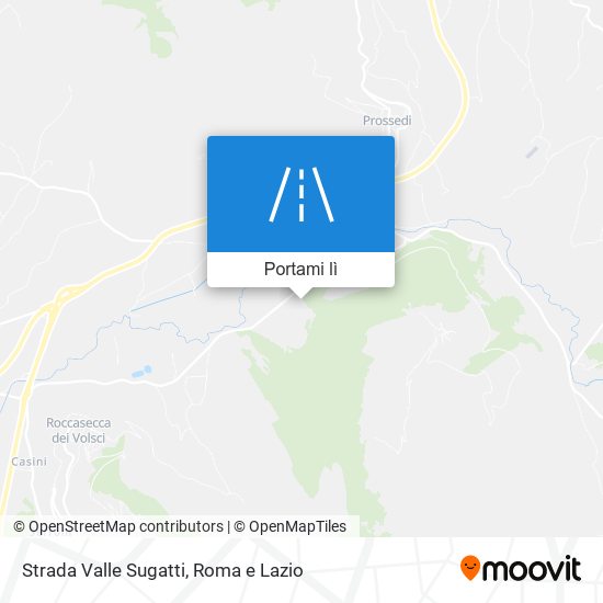 Mappa Strada Valle Sugatti