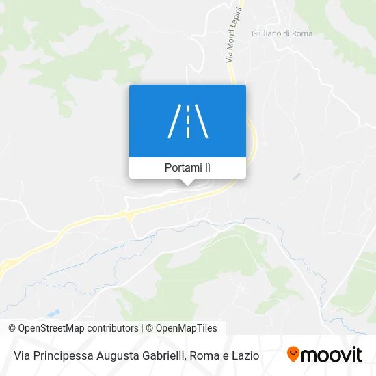 Mappa Via Principessa Augusta Gabrielli