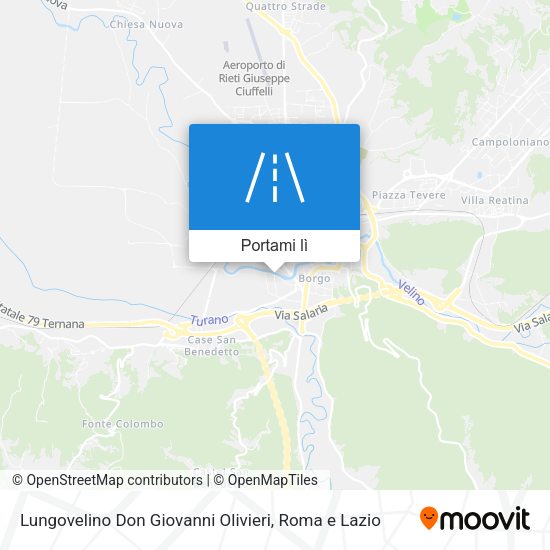 Mappa Lungovelino Don Giovanni Olivieri