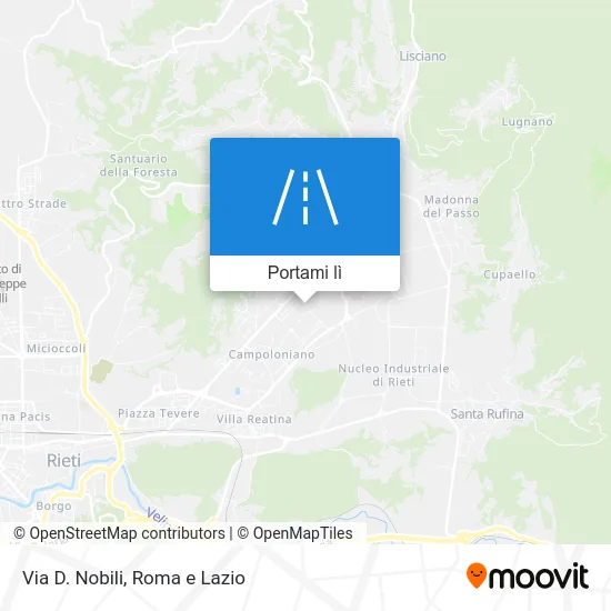 Mappa Via D. Nobili