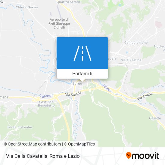 Mappa Via Della Cavatella