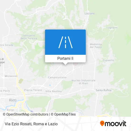 Mappa Via Ezio Rosati