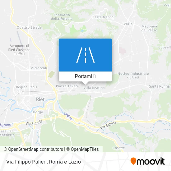 Mappa Via Filippo Palieri