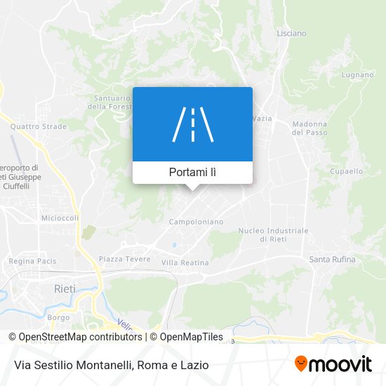 Mappa Via Sestilio Montanelli