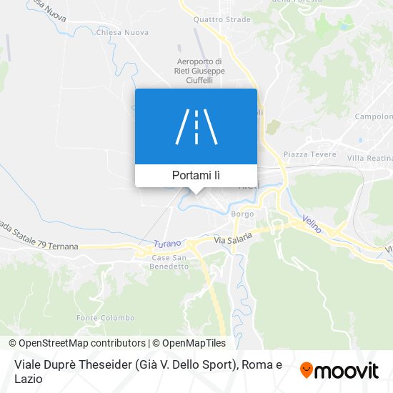 Mappa Viale Duprè Theseider (Già V. Dello Sport)