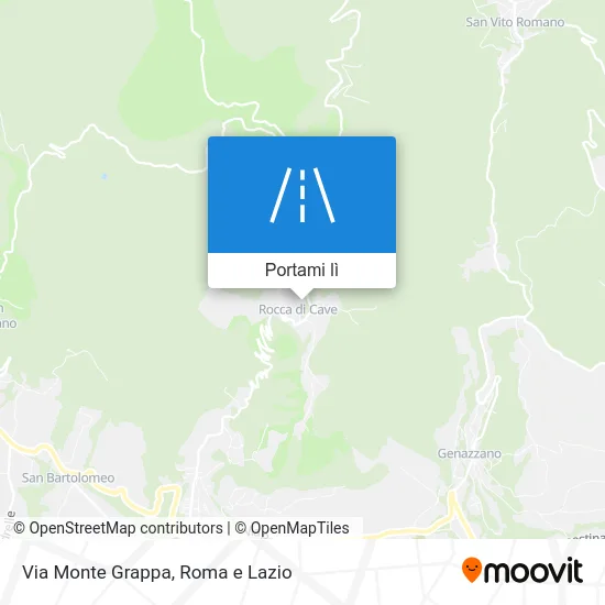 Mappa Via Monte Grappa