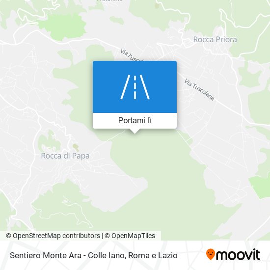 Mappa Sentiero Monte Ara - Colle Iano