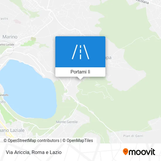 Mappa Via Ariccia