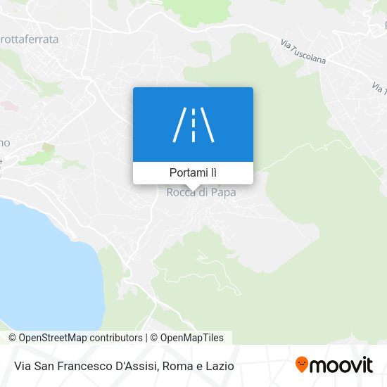 Mappa Via San Francesco D'Assisi