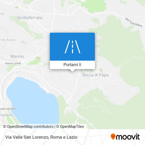 Mappa Via Valle San Lorenzo