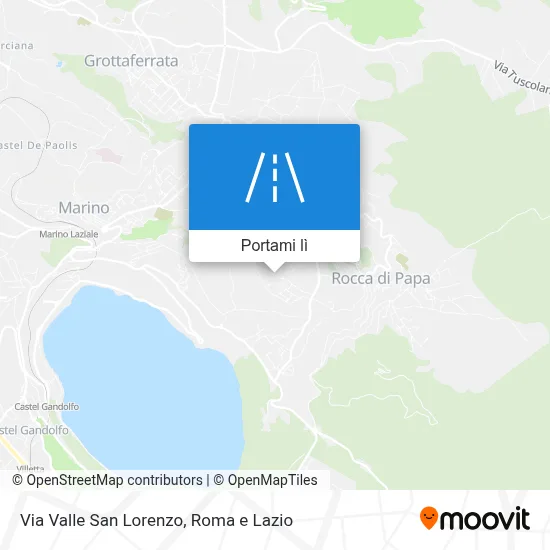 Mappa Via Valle San Lorenzo